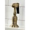 Kingston Brass Bridge Kitchen Faucet with Brass Sprayer, Antique Brass KS1273TALBS - alternate 7